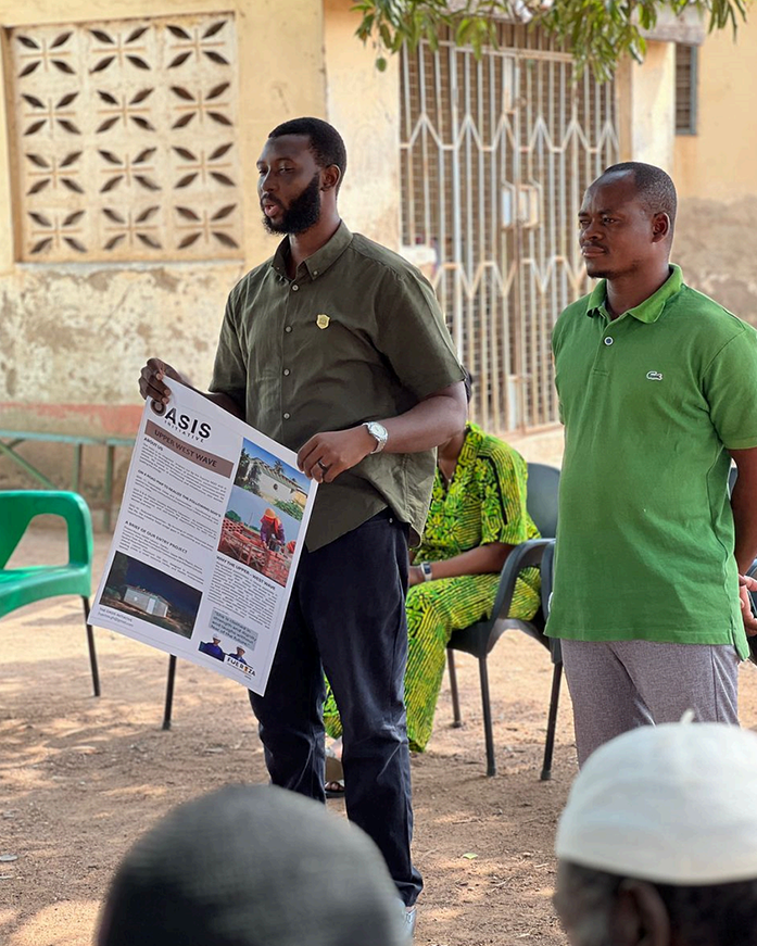 Completed community development structure in Ghana